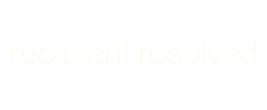 recipient resolved